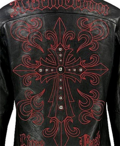 Affliction Cross Leather Jacket price